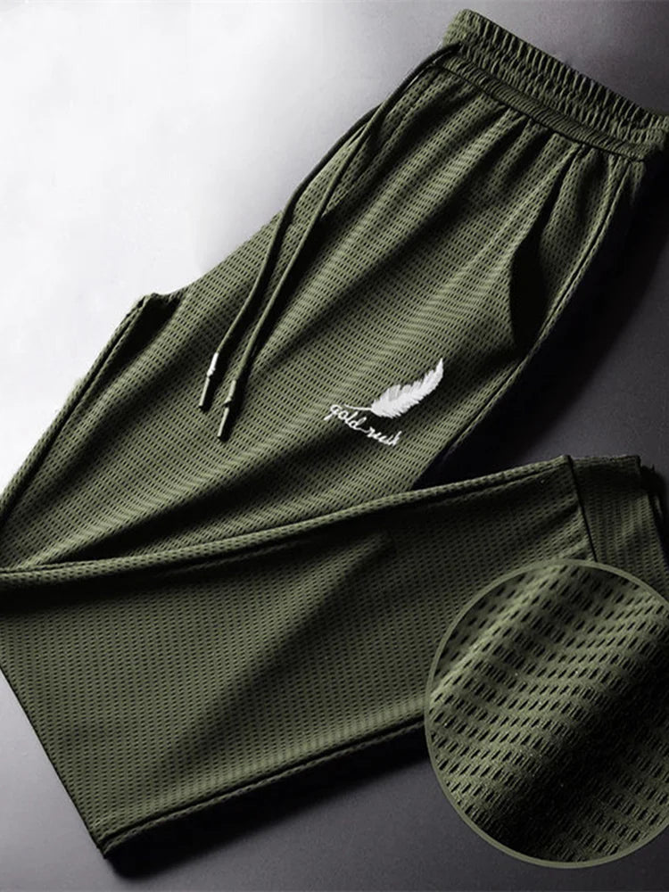 Men Fashion Quick Dry Pants Running Trousers