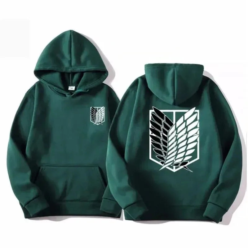 High-quality men's anime Attack on Titan hoodies