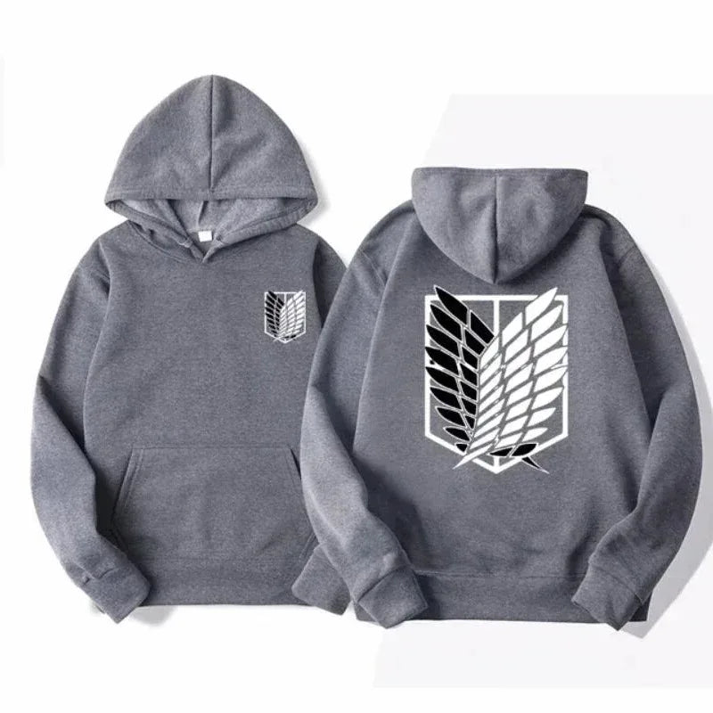 High-quality men's anime Attack on Titan hoodies