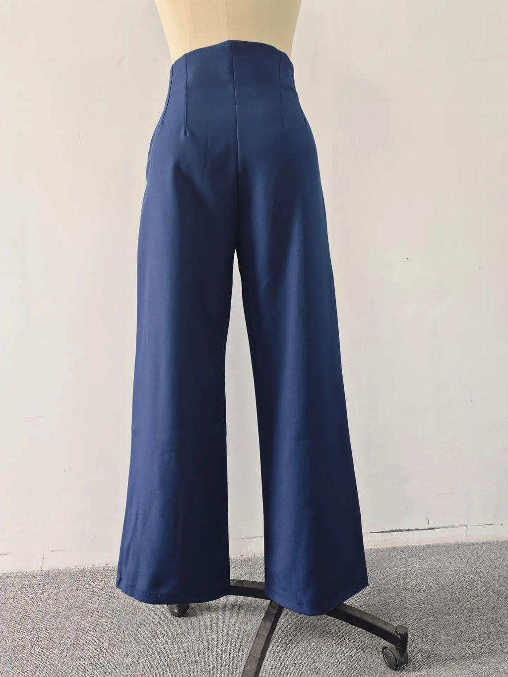 Women's High Waist Wide Leg Pants Elegant Tailored Straight Trousers