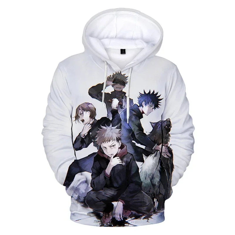 Anime Character Graphic Men's Hoodies