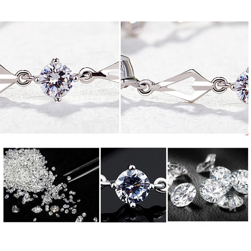 Silver 925 Jewelry Bracelets for Women