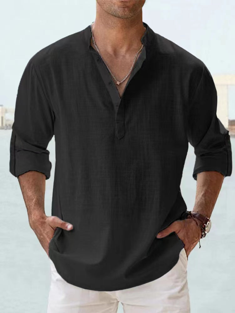 New Cotton Linen Shirts for Men