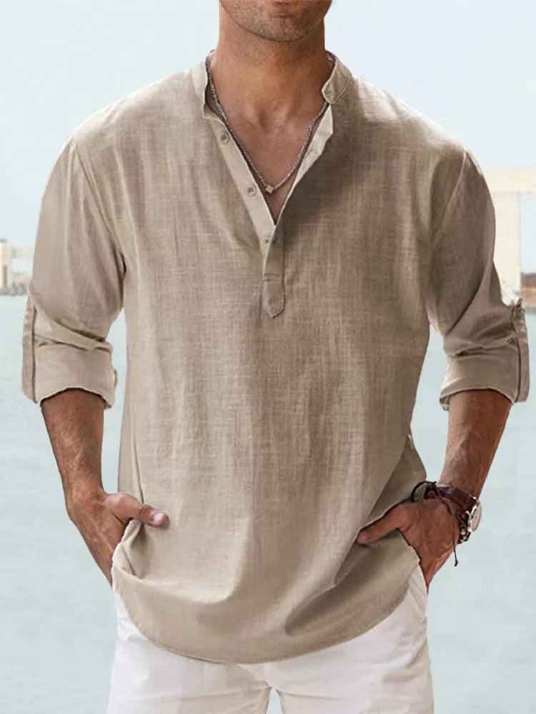 New Cotton Linen Shirts for Men