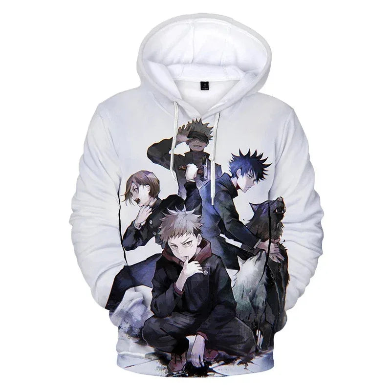 Anime Character Graphic Men's Hoodies