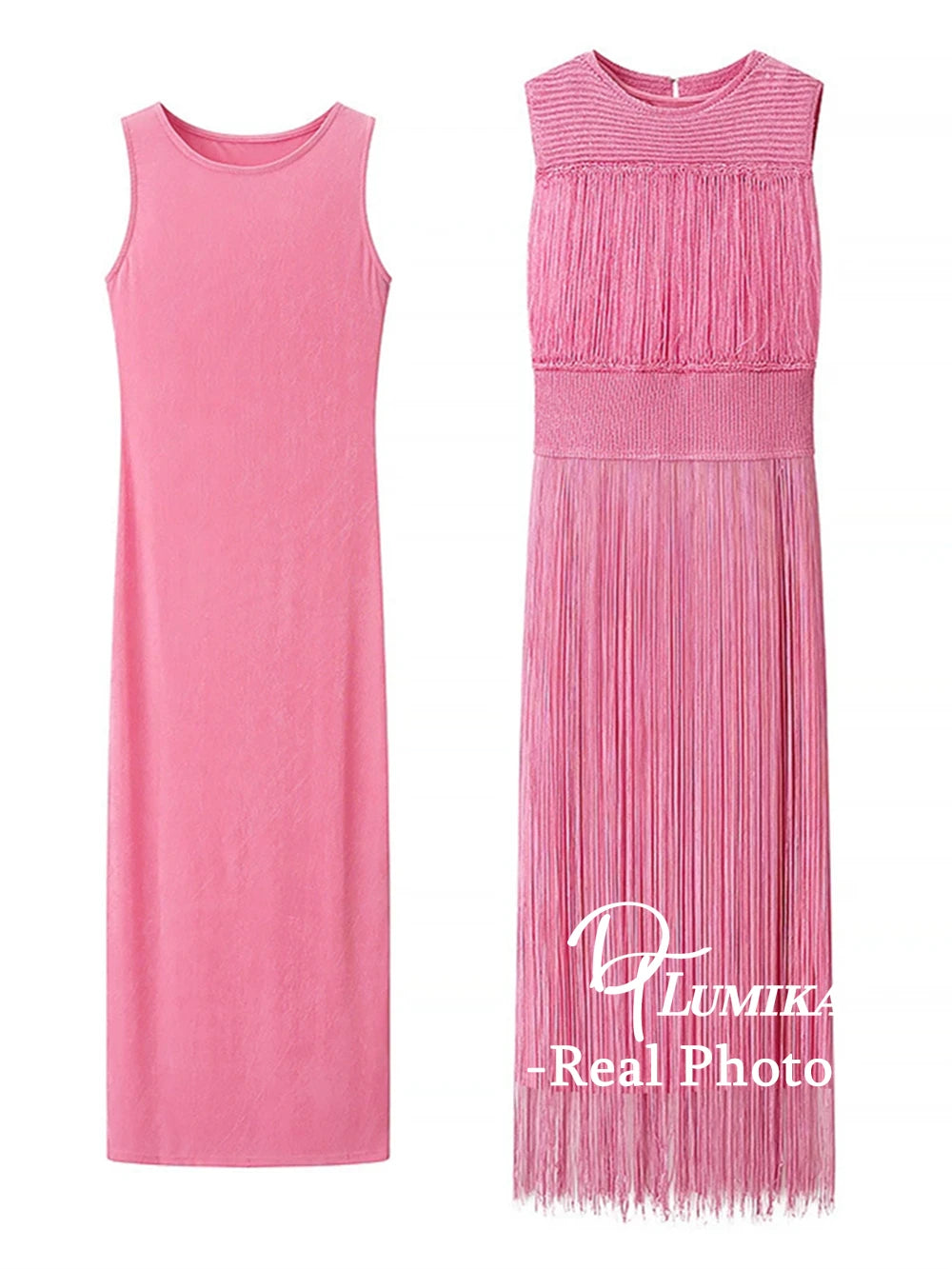 Elegant Tassel Maxi Dress