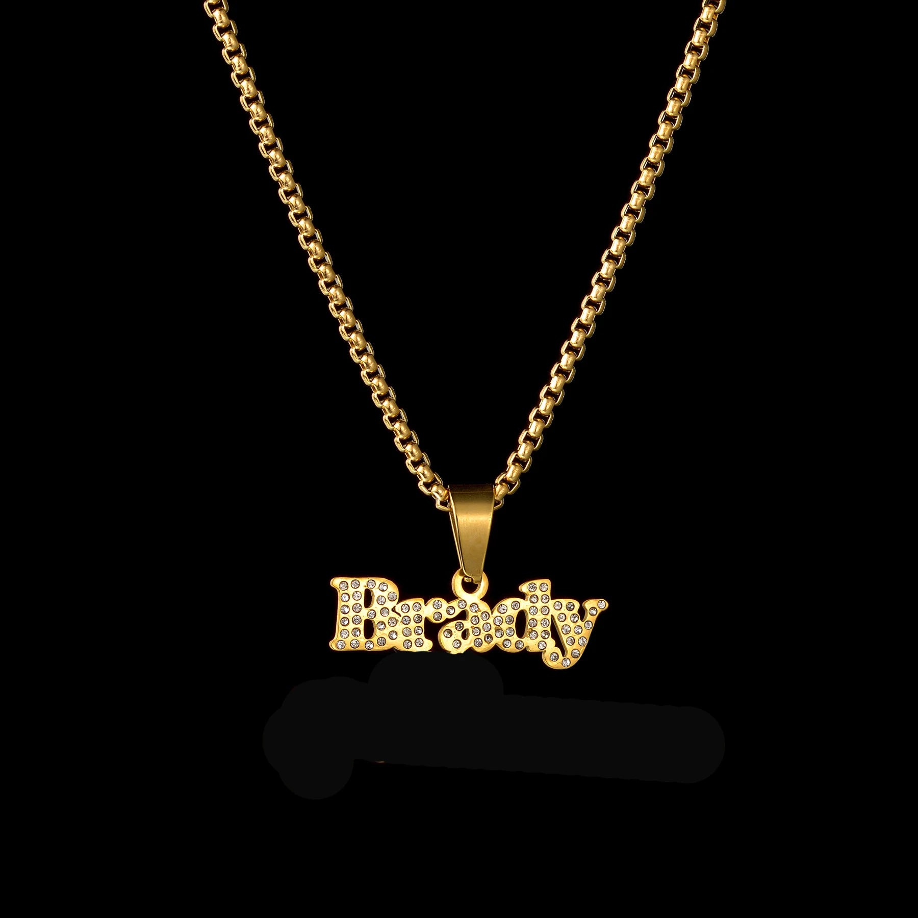 Acheerup Personalized 1-2 Name Pendant Neckalce for Women Stainelss Steel