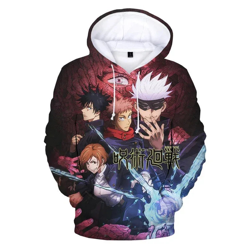 Anime Character Graphic Men's Hoodies