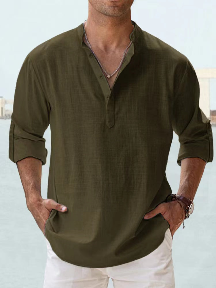 New Cotton Linen Shirts for Men