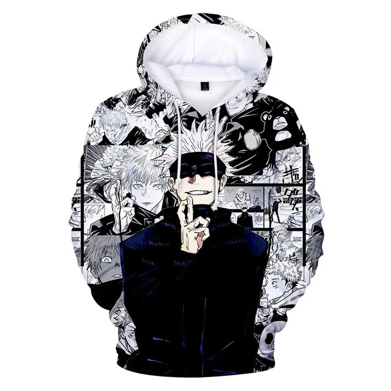 Anime Character Graphic Men's Hoodies