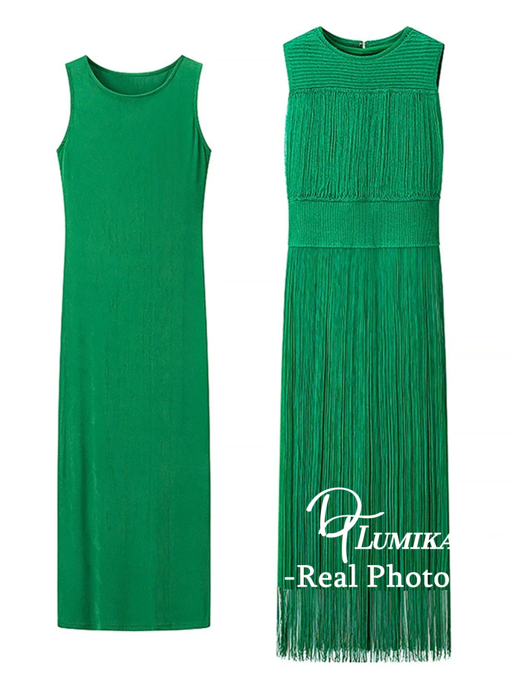 Elegant Tassel Maxi Dress
