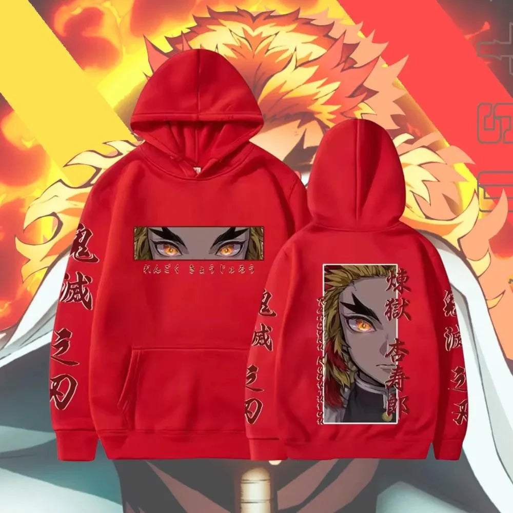 Demon Slayer Hoodie Purgatory Apricot Shoulang Anime Hoodie