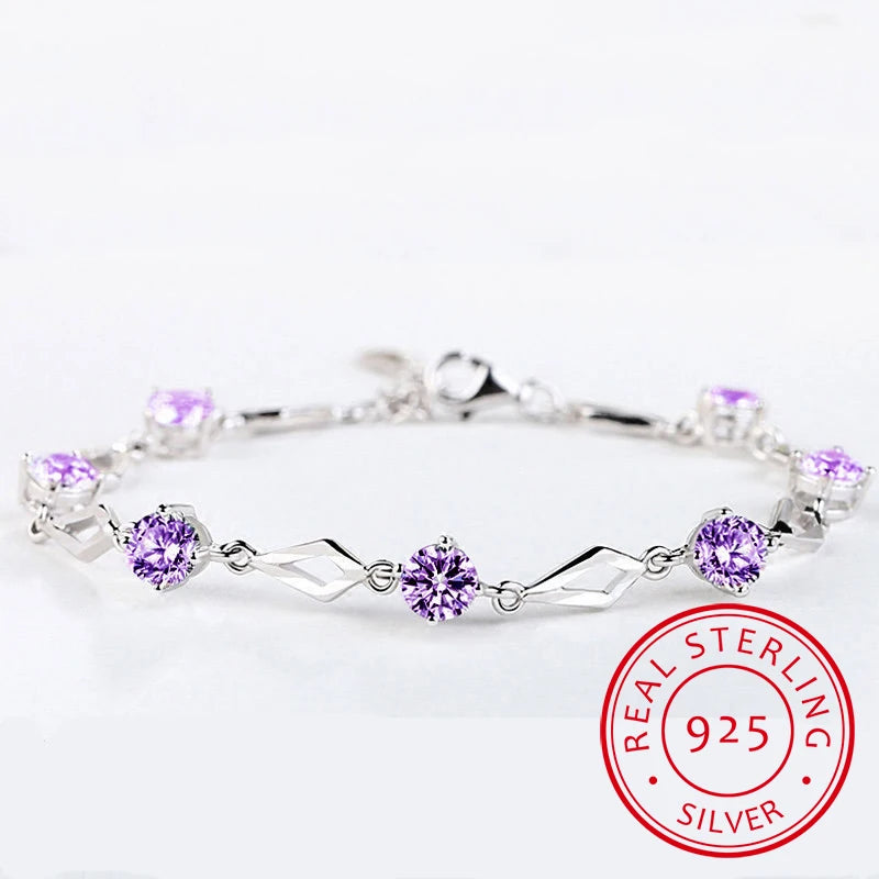 Silver 925 Jewelry Bracelets for Women