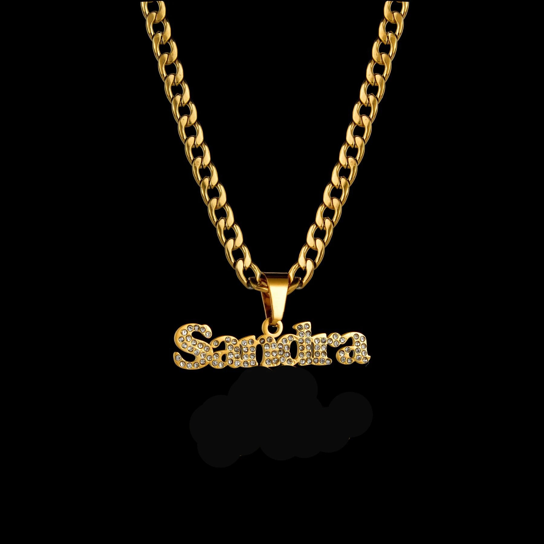 Acheerup Personalized 1-2 Name Pendant Neckalce for Women Stainelss Steel
