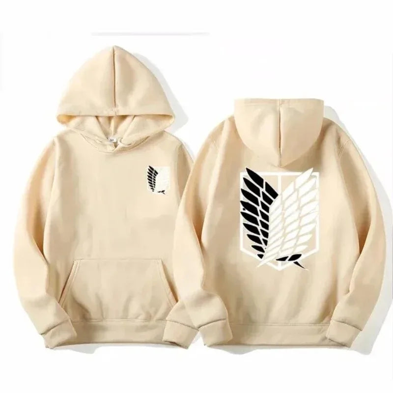 High-quality men's anime Attack on Titan hoodies