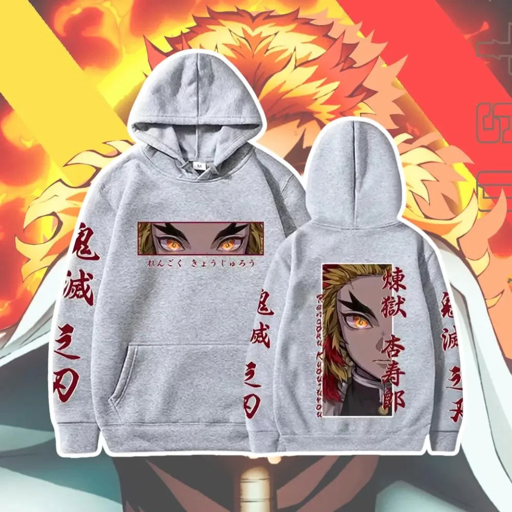 Demon Slayer Hoodie Purgatory Apricot Shoulang Anime Hoodie