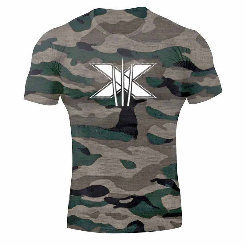 Men's Gym Fitness Clothing Man Cotton Sports Short Sleeve T-shirt