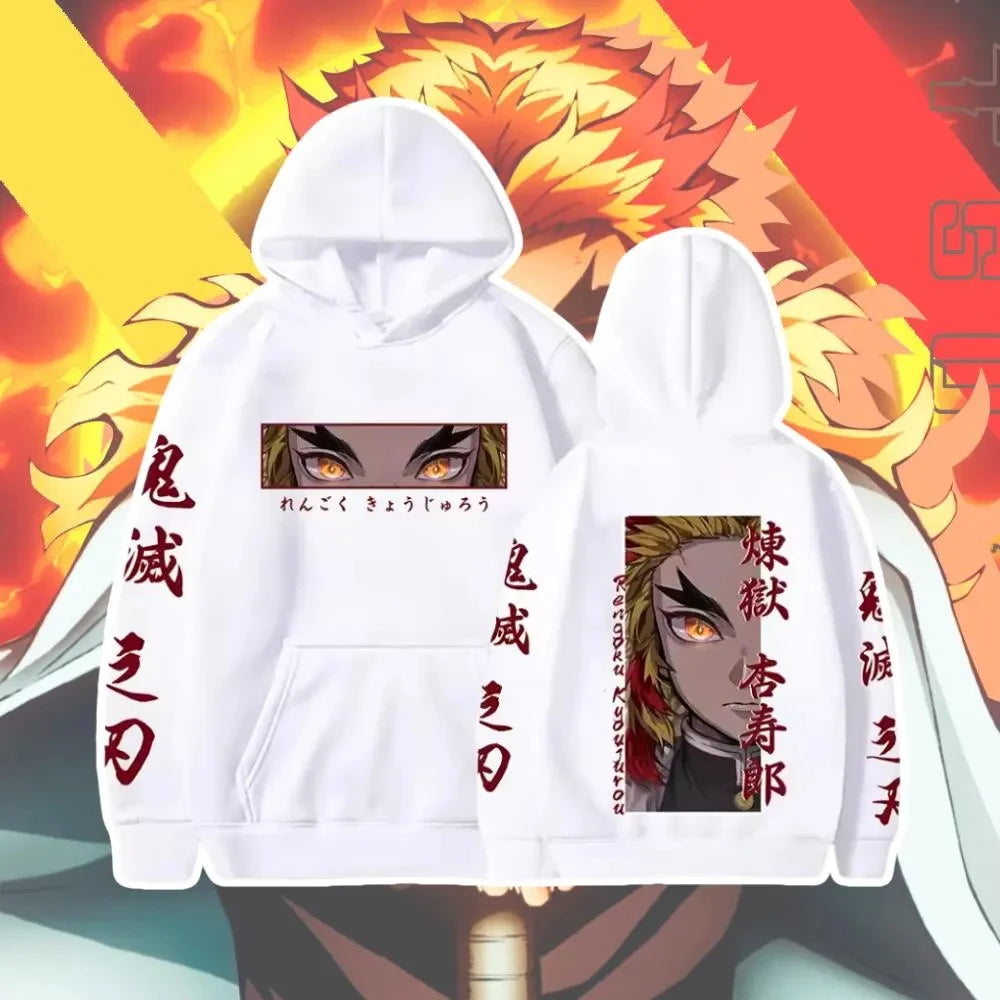 Demon Slayer Hoodie Purgatory Apricot Shoulang Anime Hoodie