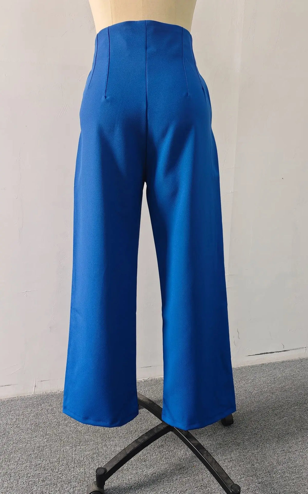 Women's High Waist Wide Leg Pants Elegant Tailored Straight Trousers