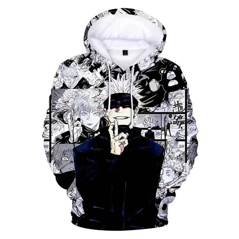 Anime Character Graphic Men's Hoodies