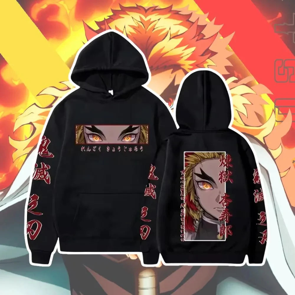 Demon Slayer Hoodie Purgatory Apricot Shoulang Anime Hoodie