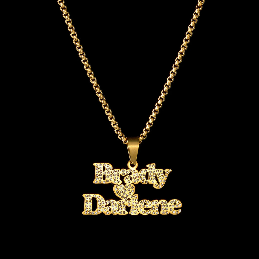 Acheerup Personalized 1-2 Name Pendant Neckalce for Women Stainelss Steel