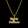 Acheerup Personalized 1-2 Name Pendant Neckalce for Women Stainelss Steel