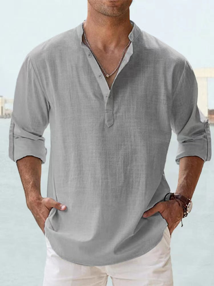 New Cotton Linen Shirts for Men