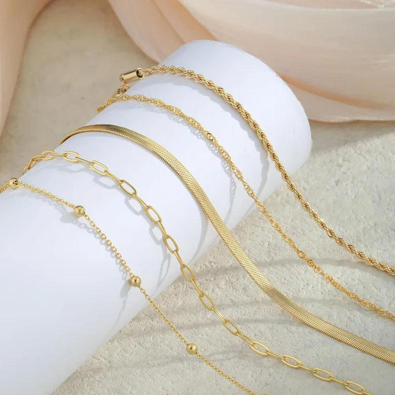 Gold Bracelets for Women, Elegant Adjustable 14K Gold Plated