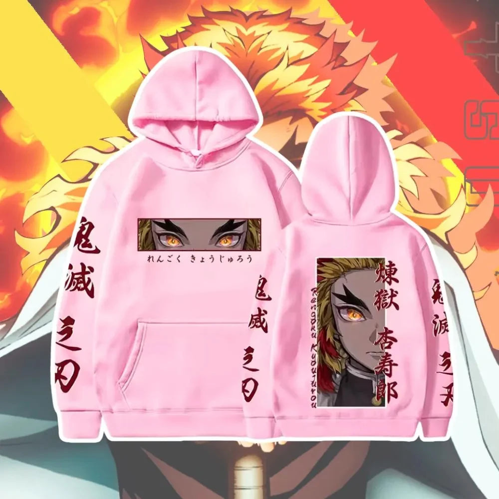 Demon Slayer Hoodie Purgatory Apricot Shoulang Anime Hoodie