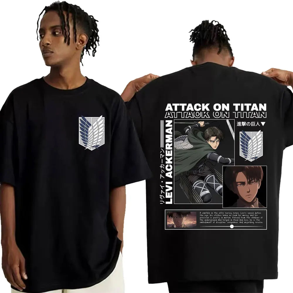 Ropa Hombre Vintage Attack on Titan T shirt