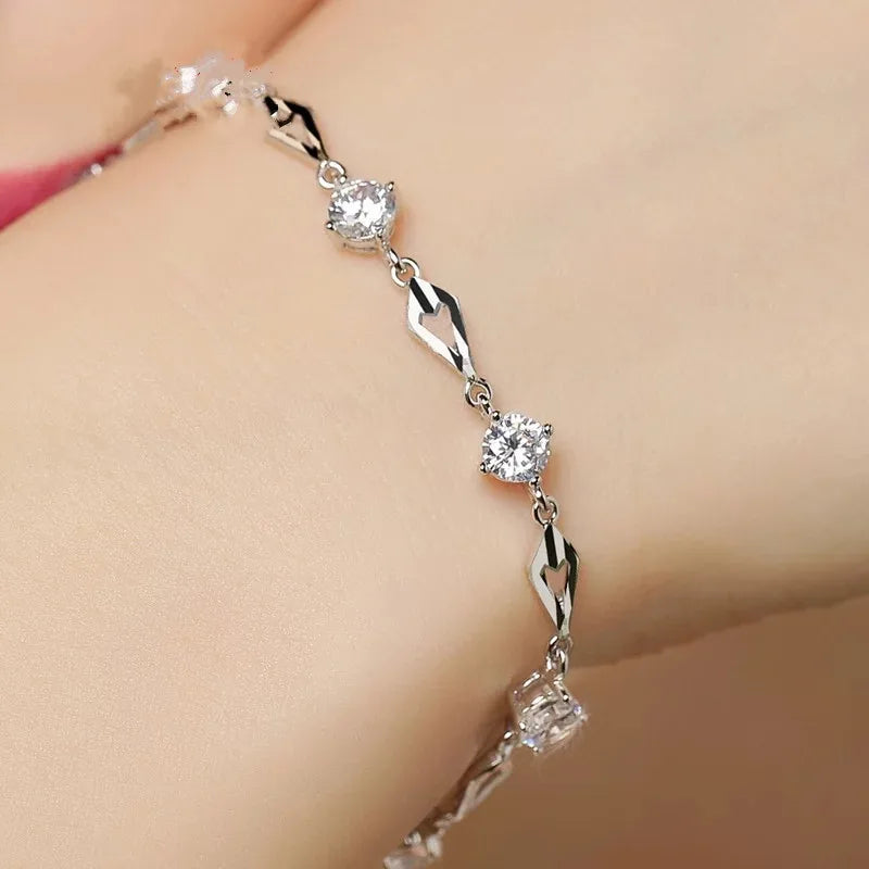 Silver 925 Jewelry Bracelets for Women