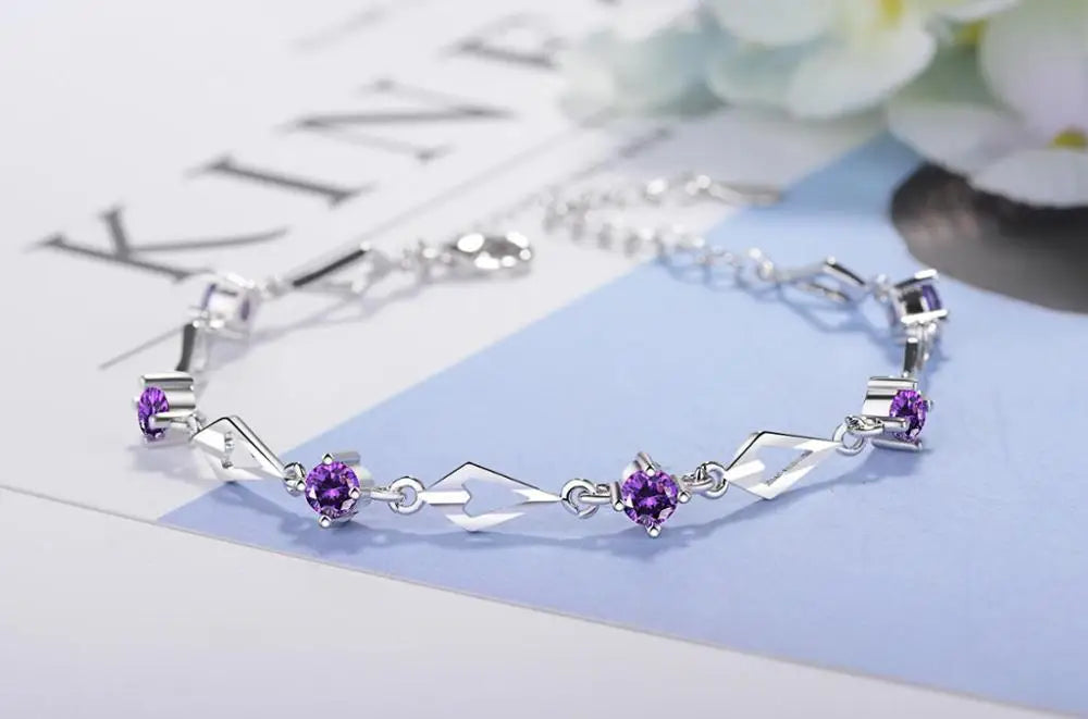 Silver 925 Jewelry Bracelets for Women