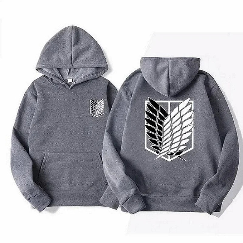 High-quality men's anime Attack on Titan hoodies