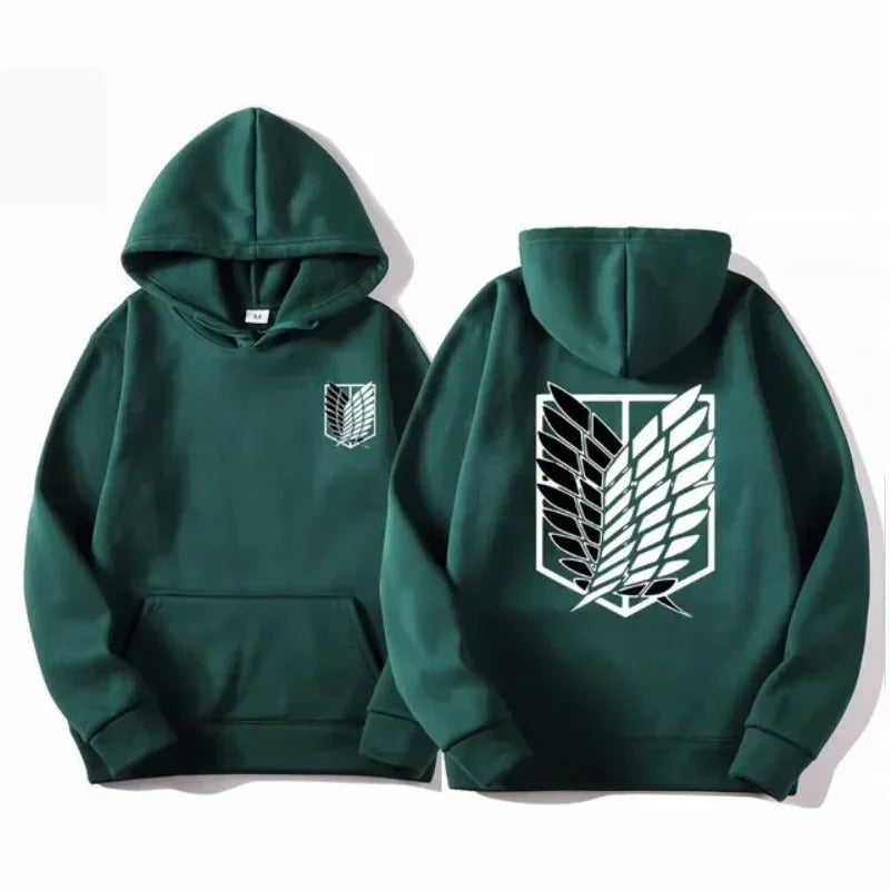 High-quality men's anime Attack on Titan hoodies
