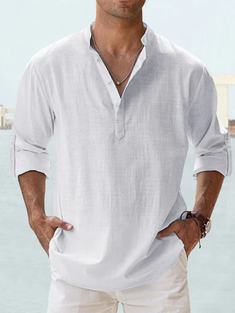 New Cotton Linen Shirts for Men