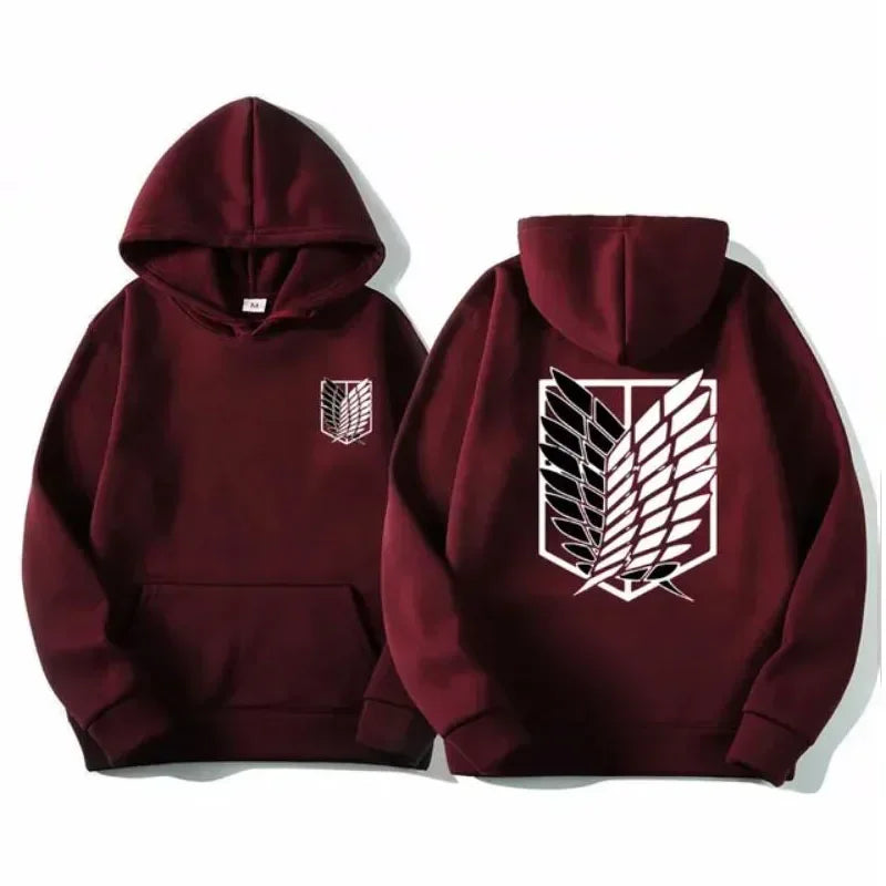 High-quality men's anime Attack on Titan hoodies