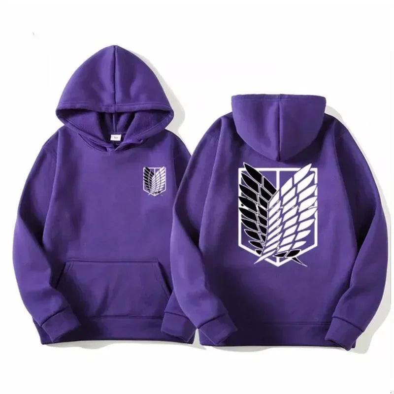 High-quality men's anime Attack on Titan hoodies